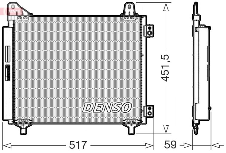 DENSO DCN21035 Klima Radyatörü Kondanseri Opel Corsa F 19> Peugeot P208 19>