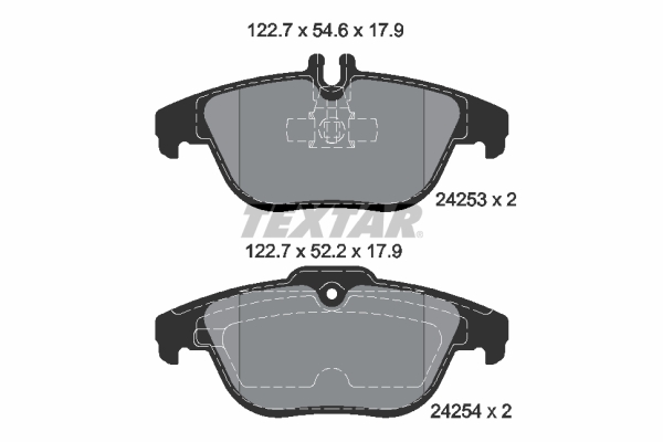 TEXTAR 2425301 Fren Balatasi Arka 204/207 Mercedes C E Glk W204 C204 S204 A207 C207