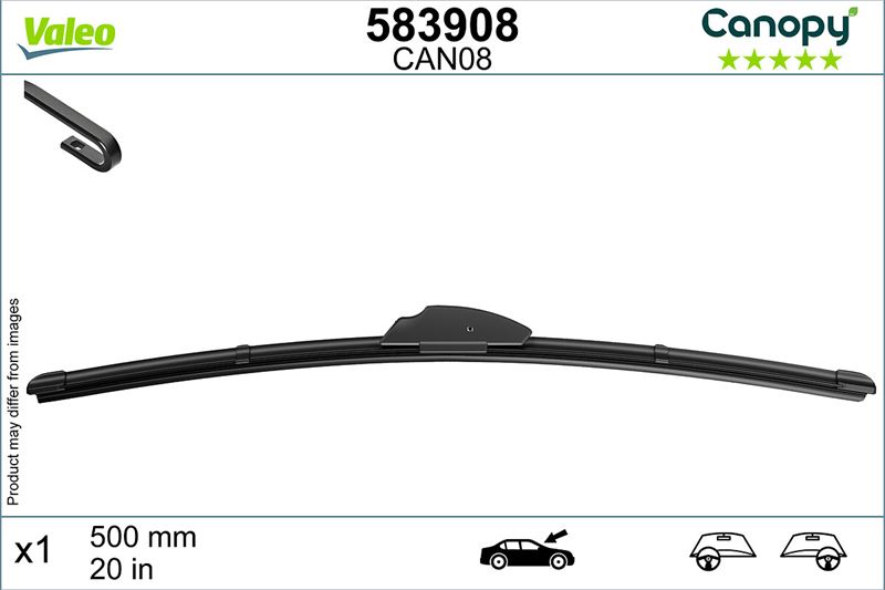 VAL 575830 Silecek Süpürgesi Ön 530 Mm Universal