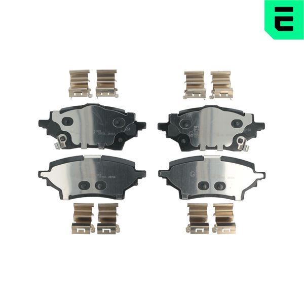 OPTIMAL BP-12833 Arka Fren Balata Toyota Corolla 1.2l 8nrfts Nre210 19-> / 1.6l 1zr-Fae Zre210 19-> / 1.8l 2zr-Fxe Hy Brid Zwe211 19-> / 1.5l M15a-Fks Mzea11 21->