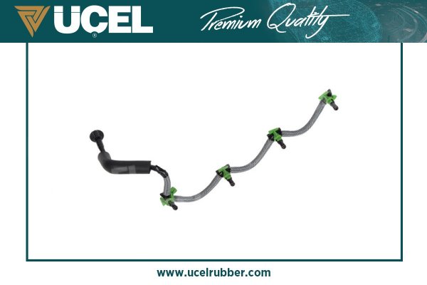 UCEL S52540 Enjektör Geri Dönüş Hortumu P206-P207-P208-P301-P308-Partner Tepeei-Berlingo-C3-C4-C-Elyysee 1.6hdi