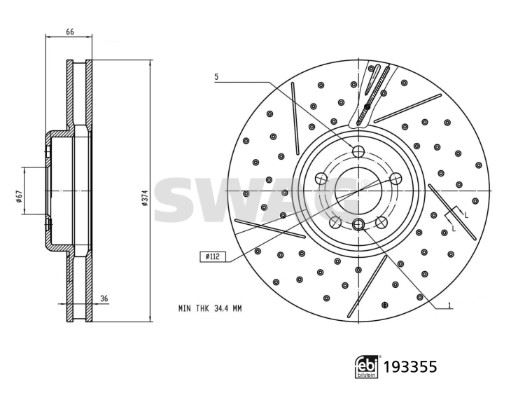 BMW-34106895647 Fren Diski On - M - Sol G20-G22-G23-G26-G42