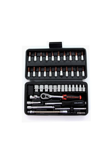 WORLDFORCE 11502 Lokma Takimi 46 Parça S-Ultra 1/4 Garaj Ekipmanlari Hirdavat