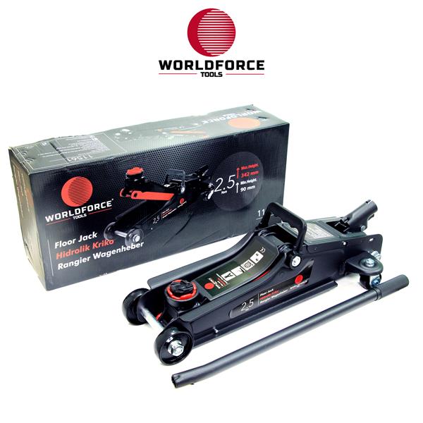 WORLDFORCE 11561 Hidrolik Kriko 2.5 Ton Düşük Profil Garaj Ekipmanlari Hirdavat