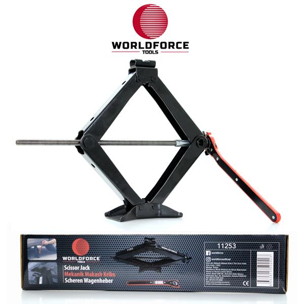 WORLDFORCE 11253 Mekanik Makasli Kriko 2 Ton Circir Kollu Garaj Ekipmanlari Hirdavat