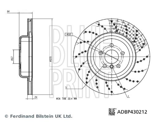 BLUEPRINT ADBP430212 Fren Diski