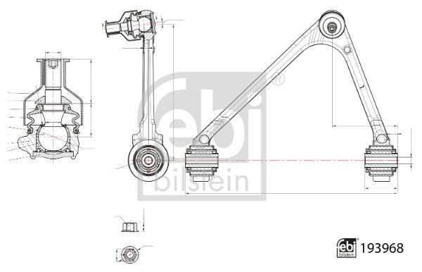 FEBI 193968 Salincak Jaguar Xj X350 Xj X358