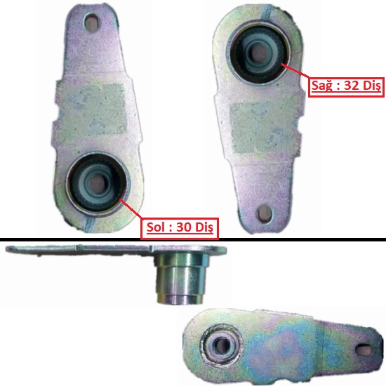 PSA 5178.41 Arka Dingil Kol Levye Takim Sağ:32 Diş-Sol 30 Diş 306-Xsara-309-Zx