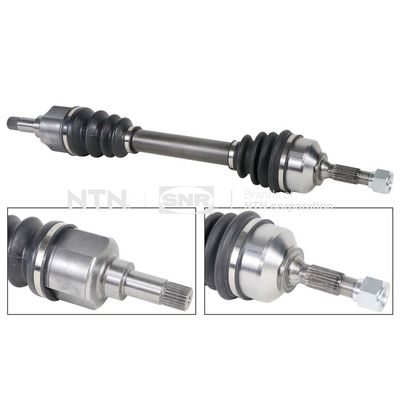 SNR DK66027 Komple Aks Sol Peugeot P206 98>12 1.4i-1.4 16v-1.4 Hdi 21x22x610 Abs Li