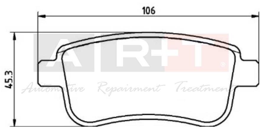 ART A02.2153 Arka Fren Balatasi Fluence 09> Megane Iii 09> Megane Iv 15> Scenic Iii 09> Clio V 19> Captur Ii 20> 1.0 Tce 1.2 Tce 1.3 Tce 1.5 Dci 1.6 Sce 440603734r