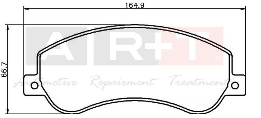 ART A03.1954 On Fren Balatasi Transit V348 06>14 A.Ceker 11 /> Vw Amarok 2.0tdi 10> Fişli