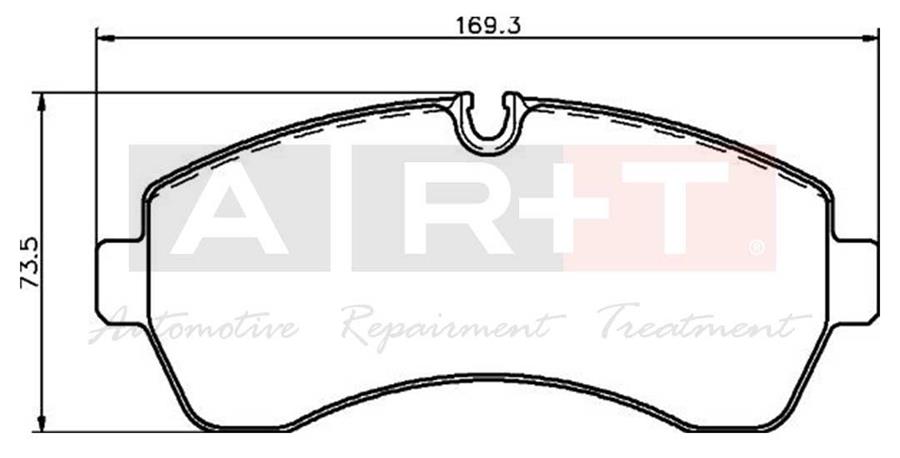 ART A06.1981 Fren Balatasi On Mercedes Sprinter B906 B907 B910 . Vw Crafter 30-35-50