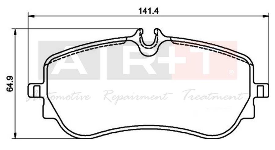 ART A06.3367 Arka Fren Balatasi Amarok-Crafter 06/2016 >