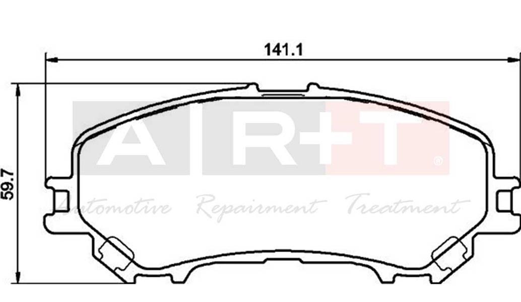 ART A29.3144 Ön Balata Renault Kadjar 15> Koleos Ii 15> Nissan Qashqai J11 13> X Trail Iii 14>