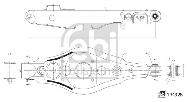 FEBI 194328 Salincak Toyota Rav 4 Iii Rav 4 Iii 4x4 Rav 4 Iv Rav 4 Iv 4x4 Vanguard Vanguard 4x4