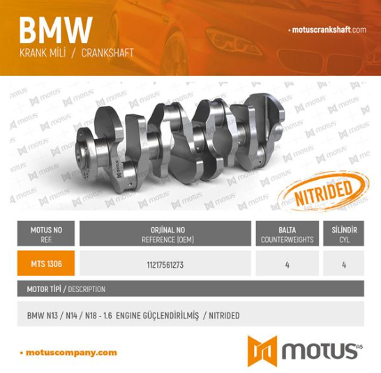 BMW-11217561273 Krank Mili Bmw F30-F20-R55-R56-N13-N14-N16-N18
