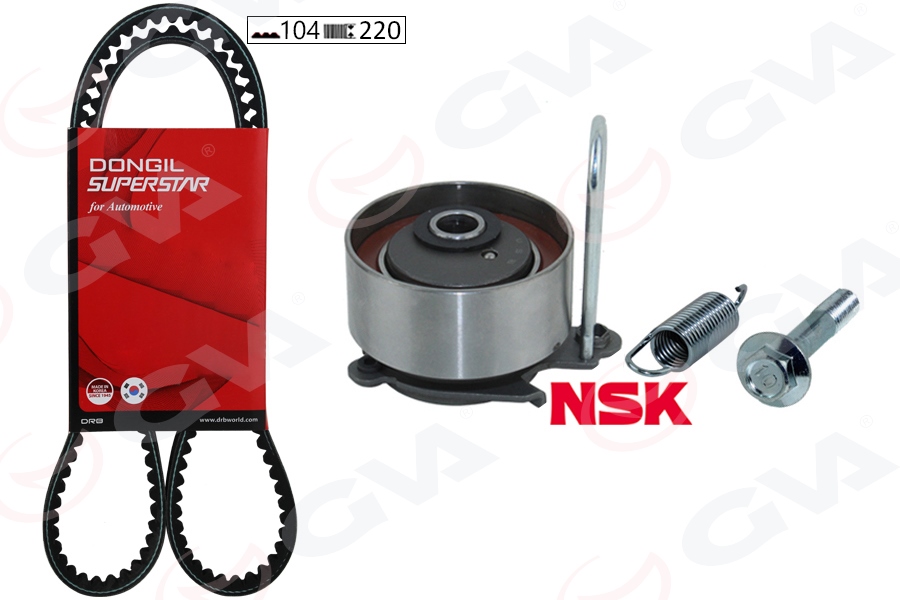 DONGIL KIT104RU22 Triger Kayiş Seti Eksantrik Seti Honda Civic 1.4l D14z6 1.6l D16v1 D16w7 Vtec Ep Es Eu 01-05 1 Kayiş 1 Rulman 1 Yay