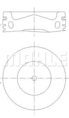 MAHLE 028PI00158000 Piston Complete