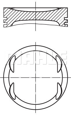 MAHLE 001PI00175001 Piston Complete