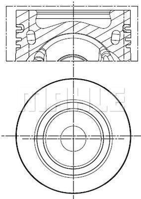 MAHLE 028PI00141002 Piston Complete