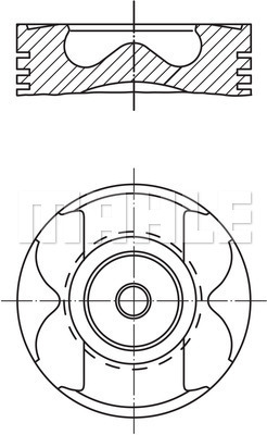 MAHLE 021PI00125001 Piston Complete