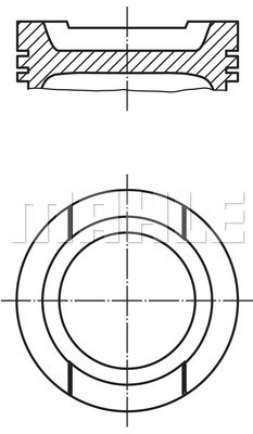 MAHLE 0330101 Piston Complete