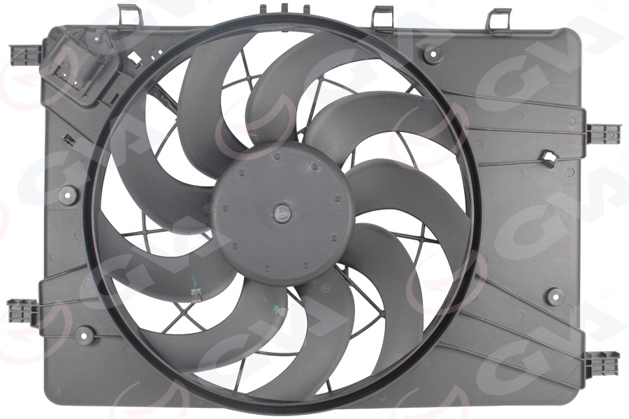 KLR-359990 Fan Motoru Davlumbazli(Opel Astra J (P10)1.3/1.7 Cdti 1.4 1.6 1.6 Turbo 4×4 09-15(12v-9 Fan Biçakli)