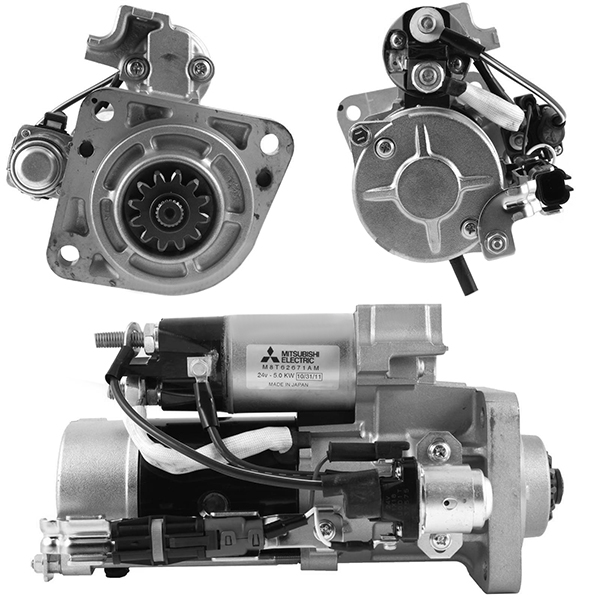 MITSUBISHI M8T62671 Mars Motoru 24v 5.0 Kw 12 Dis Man Lion-Tga-Tgl-Tgm
