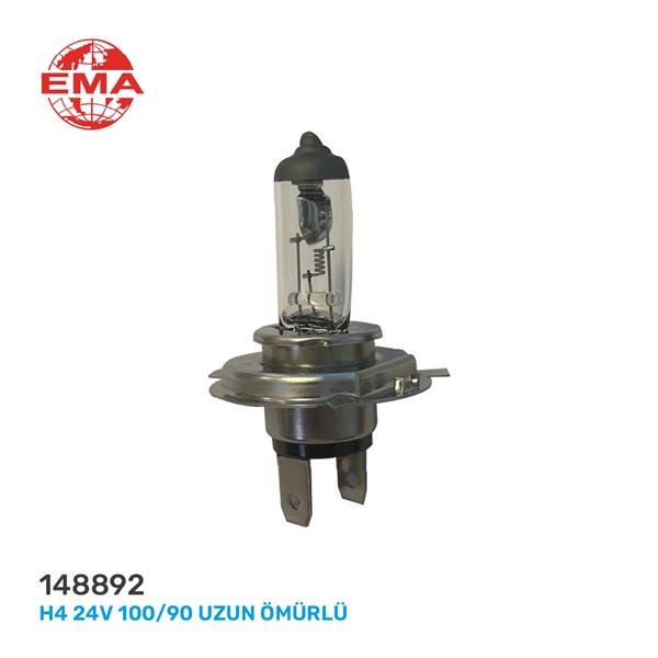 EMA 148892 Halogen Ampul Uzun Ömürlü H4 24v 100/90w P43t