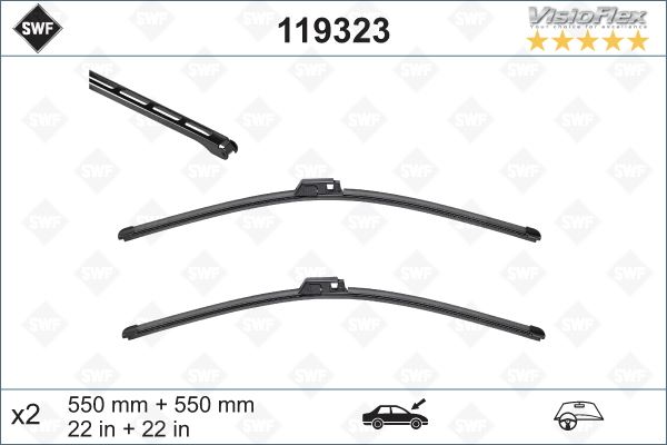 VALEO 119323 Silecek Süpürgesi Ön A4-A6 550 X 550 Mm