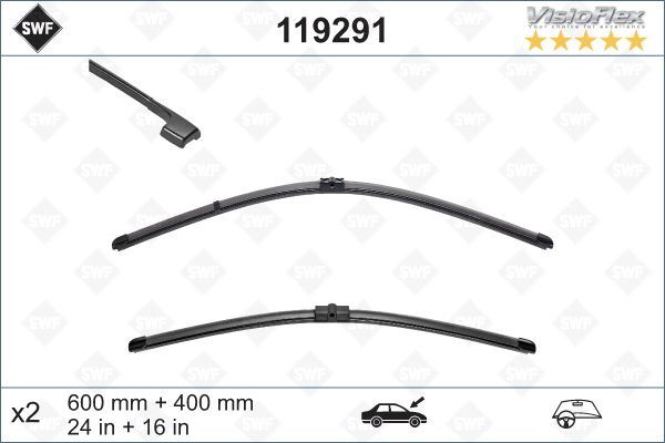 VALEO 119291 Silecek Supurgesi Takimi 600mm / 400mm Bmw E92 E93 Swf