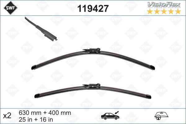 VALEO 119283 Silecek Supurgesi Takimi 600mm / 400mm Bmw E92 E93 Swf