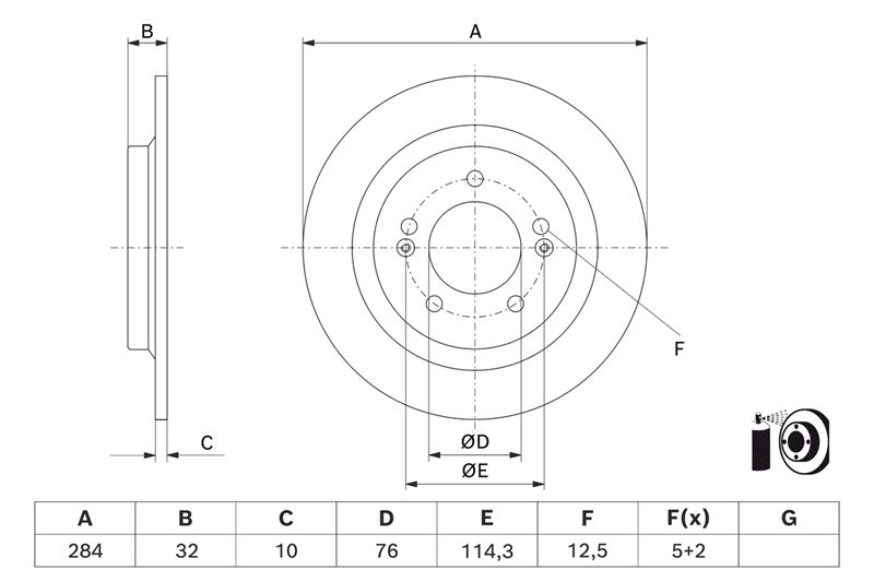 OPTIMAL BS-0452C Fren Diski