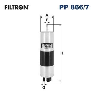 FILTRON PP866.7 Yakit Filtresi Volvo S90-V60-V90-Xc60-Xc90 16> D3-D4-D5