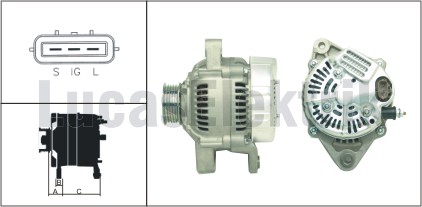 LUCAS LEA0189 Alternator 12v 70a Denso Tip Corolla Vii 1.6i Corona Vi 1.6i Carina E 1.5i Celica Vi 1.8