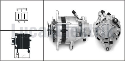 LUCAS LEA0203 Alternator 12v 65a H100 2.5d 2.5td L200