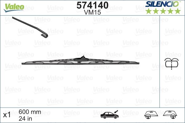 BOS-3397118309 Silecek Supurgesi Fiskiyeli 600mm ( Renault   Master Ii Opel   Movano ) 60/60