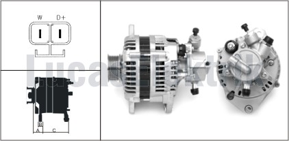 LUCAS LEA0232 Alternator 12v 100a V.P. Isuzu Combo Meriva Corsa C Astra G 1.7cdti / Dti
