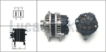 LUCAS LEA0384 Alternator 12v 90a Hyundai 1.5i.Accent 1.3.1.3i.