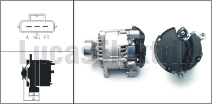 LUCAS LEA0632 Alternatör Ford Focus-Connect 98> 1.8 Tdci 125 Amp Saftli Tip-Canakli