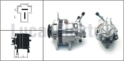 LUCAS LEA0646 Alternator 12v 75a V.P L300 2.5d