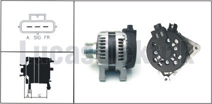 LUCAS LEA0684 Alternatör Ford Focus-Cmax-Kuga 04> 1.6 Tdci-2.0 Tdci Dan930-Dan939 120amp 1.6 Tdci -Kuga I 08>14 2.0 Tdci