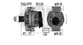 LUCAS LEA0781 Alternator 14v 90a Mercedes Sprinter 906 06>09