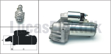 LUCAS LES0066 Marş Motoru Ford Transit 01> 2.4 Tdci X400 2.2 D 05>09 X-Type I X400 2.2 D 05>09