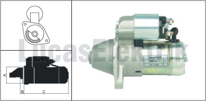 LUCAS LES0130 Marş Motoru Komple 12v-1.4kw 13 Diş Opel Astra G-H-J Corsa C-Combo C-Meriva A-Mokka 1.7 Cdti