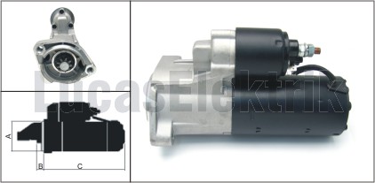 LUCAS LES0308 Mars Motoru 12v / 1.8kw / 9dis Audi A4 1.9tdi Vw Passat