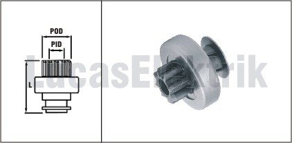 LUCAS SDR2029 Mars Dislisi Valeo Tip 8 Dis 5 Kanal Clio Twingo Laguna Megane 15843