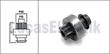 LUCAS SDR6000 Mars Dislisi 8 Dis 0450 Mitsubishi Hyundai Accent Suzuki