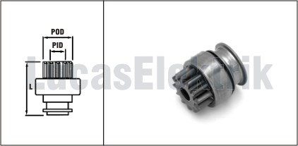 LUCAS SDR6007 Mars Dislisi 12 Dis 1035 1567 L200 L300 Ym