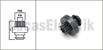 LUCAS SDR8010 Mars Dislisi Valeo Tip 8 Dis 5 Kanal Clio Twingo Laguna Megane 15843